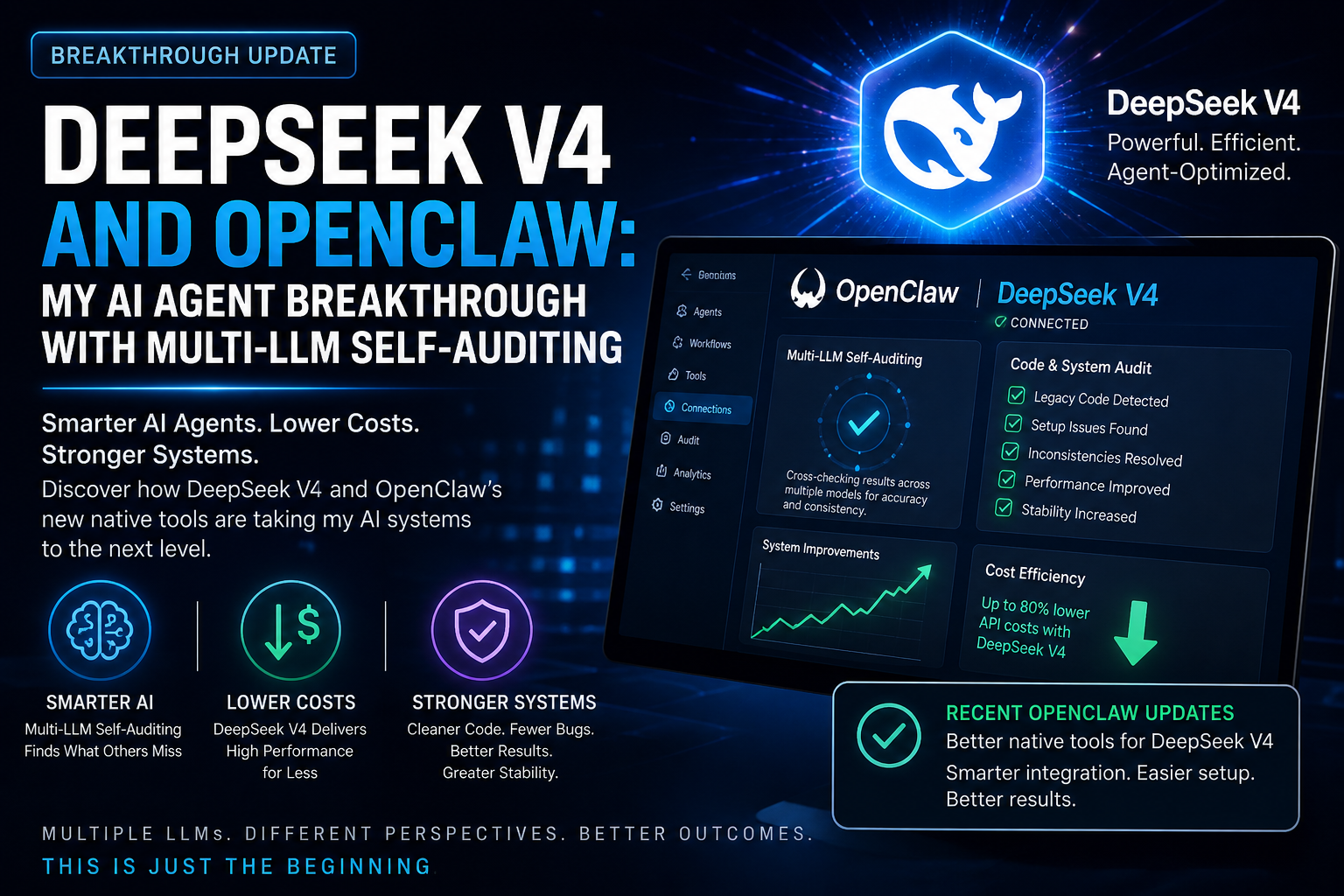 DeepSeek V4 and OpenClaw: My AI Agent Breakthrough With Multi-LLM Self-Auditing