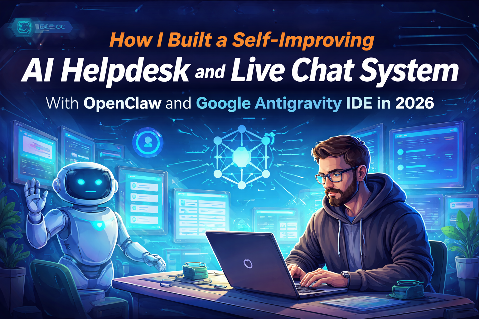 How I Built a Self-Improving AI Helpdesk and Live Chat System With OpenClaw and Google Antigravity IDE in 2026
